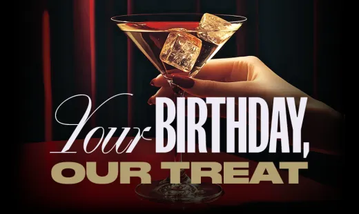 Free Birthday Cocktail On Us!