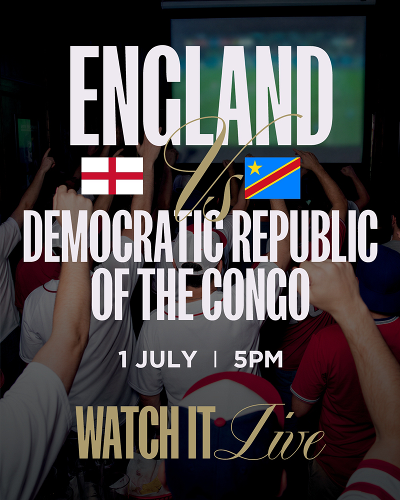 England Vs Democratic Republic of The Congo